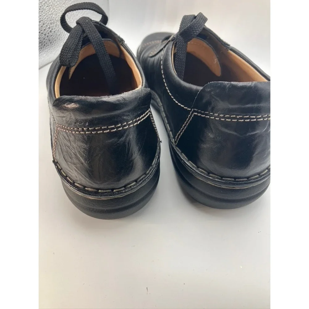 Finn Comfort 81582 Black Leather Lace Up Oxford Shoes Mens EU 41 Made in Germany